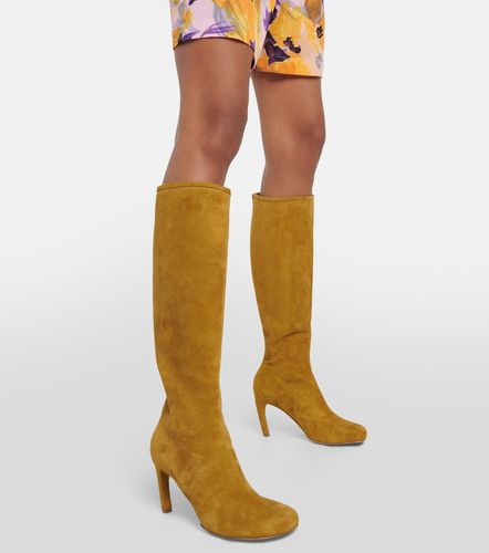 Suede knee-high boots - Dries Van Noten - Modalova