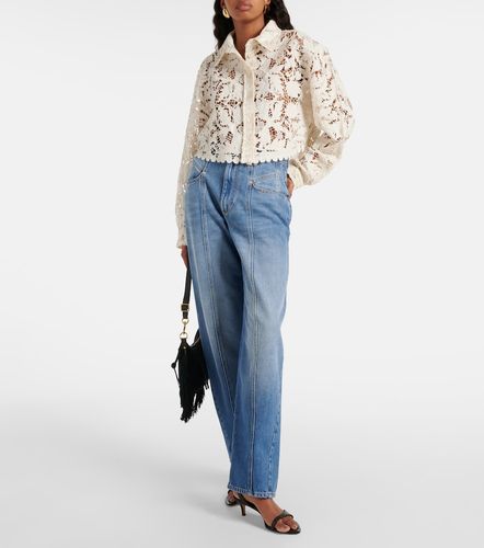 Camisa cropped de encaje de algodón - Isabel Marant - Modalova