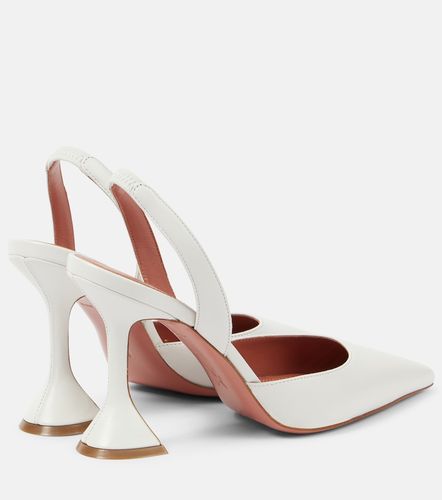 Holli 95 leather slingback pumps - Amina Muaddi - Modalova