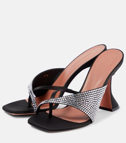 Amina Muaddi Mules Shiona in satin - Amina Muaddi - Modalova