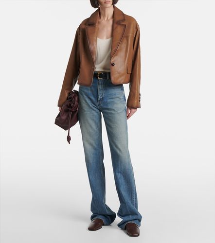 Cropped leather jacket - Dorothee Schumacher - Modalova
