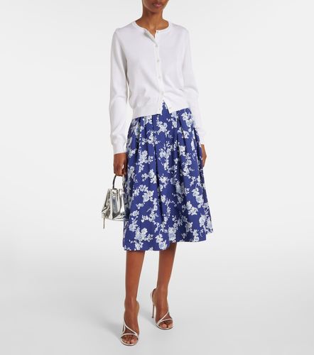 Cardigan in seta e cotone - Carolina Herrera - Modalova