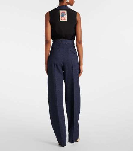 Wool drill tapered pants - Bottega Veneta - Modalova