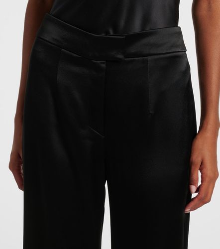 Julianne high-rise satin flared pants - Galvan - Modalova
