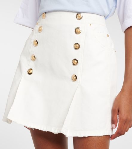 Minigonna in canvas di cotone - Balmain - Modalova