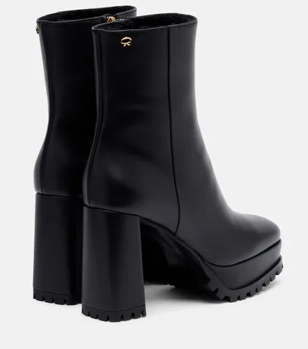 Leather platform ankle boots - Gianvito Rossi - Modalova