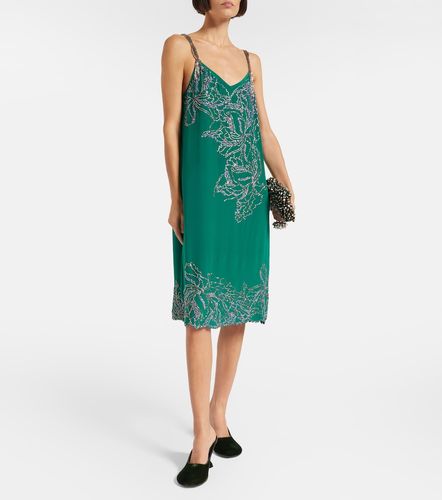 Vestido lencero de seda con cuentas - Dries Van Noten - Modalova