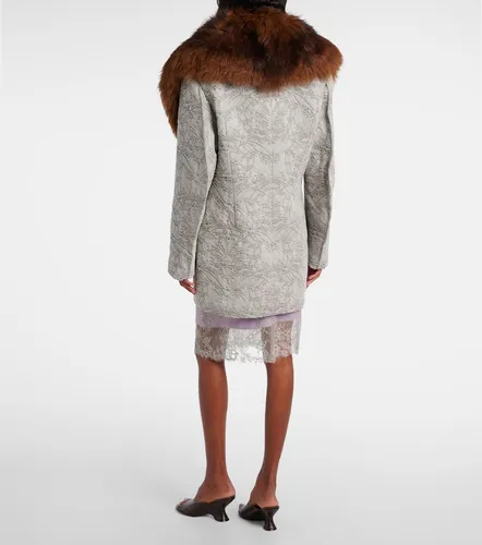 Mantel aus Baumwolle mit Shearling - Jacques Wei - Modalova