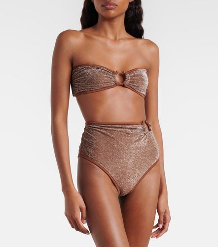 Top de bikini de lamé - Johanna Ortiz - Modalova