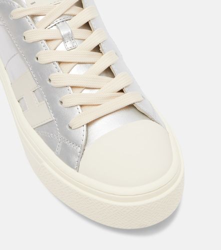 Crosswind metallic leather sneakers - Hogan - Modalova