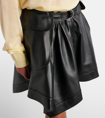 Double L belted leather miniskirt - Loewe - Modalova