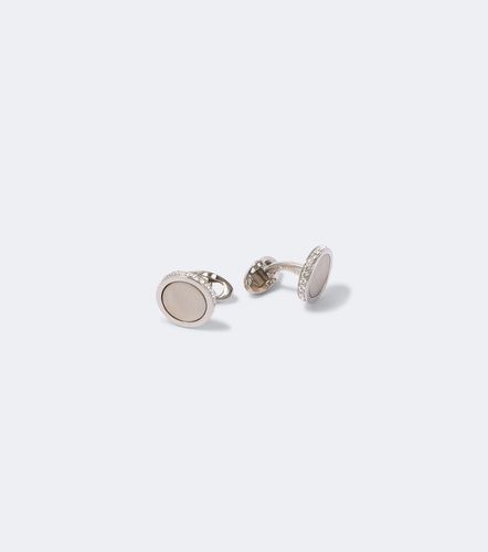 Cufflinks with crystals - Giorgio Armani - Modalova
