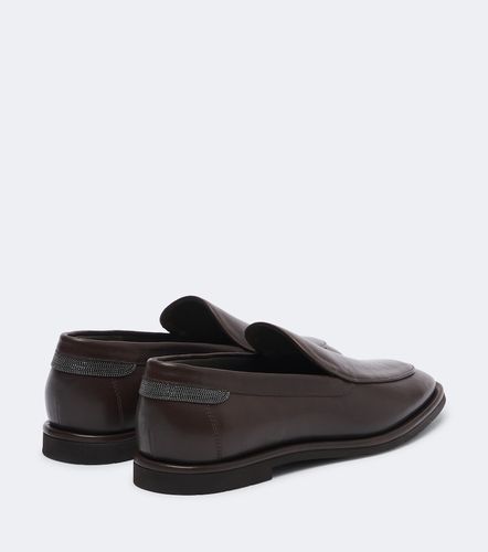 Mocassini in pelle con monili - Brunello Cucinelli - Modalova