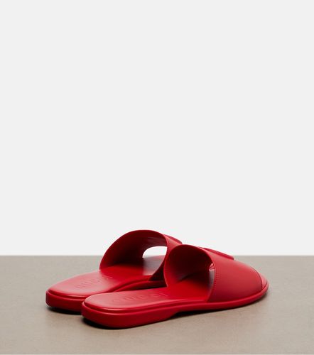 Gucci Double G leather slides - Gucci - Modalova