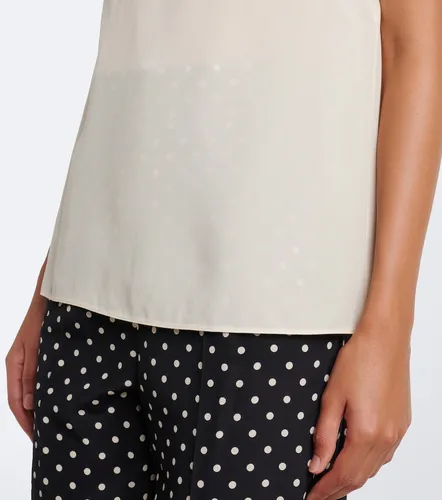 Embellished silk crepe de chine top - Valentino Garavani - Modalova