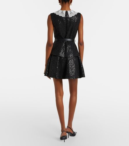 Belted sequined boucle minidress - Self-Portrait - Modalova
