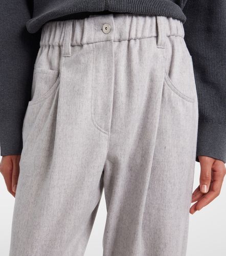 Monili wool tapered pants - Brunello Cucinelli - Modalova