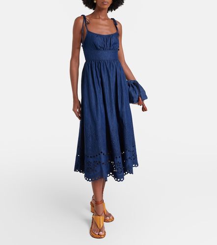 Abito midi di jeans Mahon con sangallo - Zimmermann - Modalova