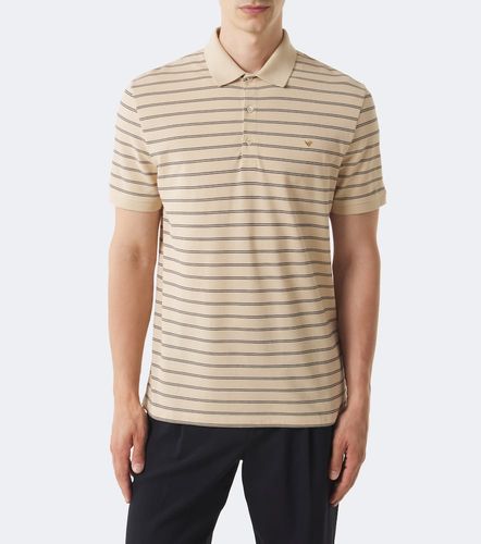 Polo de algodón a rayas con VGold - Valentino - Modalova