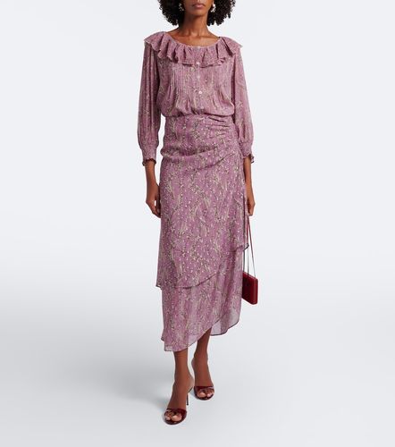 Hewitts ruffled floral georgette blouse - Veronica Beard - Modalova