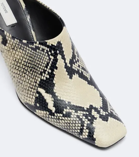 Toteme Snake-effect leather mules - Toteme - Modalova