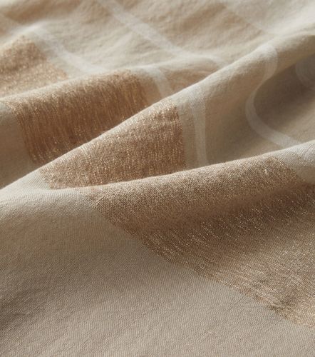 Coperta in misto lino con frange - Brunello Cucinelli - Modalova