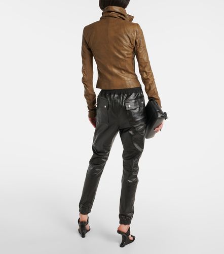 Asymmetric leather biker jacket - Rick Owens - Modalova