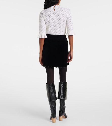 Chloé Minifalda de terciopelo de algodón - Chloe - Modalova