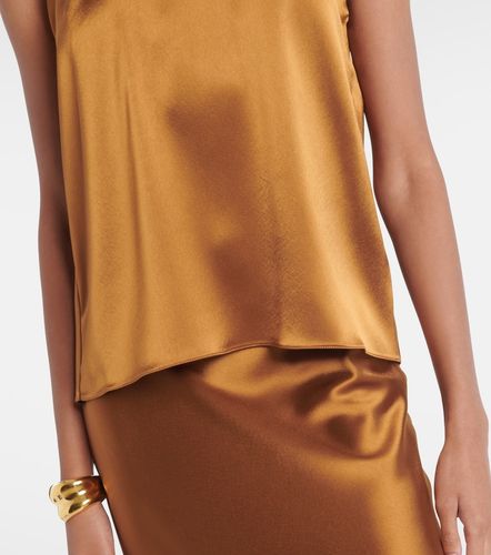 Top Sienna de satén con cuello halter - Galvan - Modalova