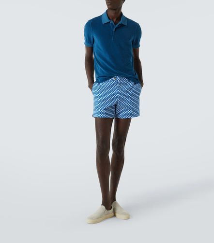 Tom Ford Polohemd aus Samt - Tom Ford - Modalova