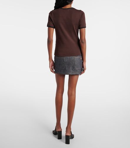 Courrèges Camiseta de algodón con logo - Courreges - Modalova