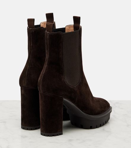 Botines con plataforma Barry de ante - Gianvito Rossi - Modalova