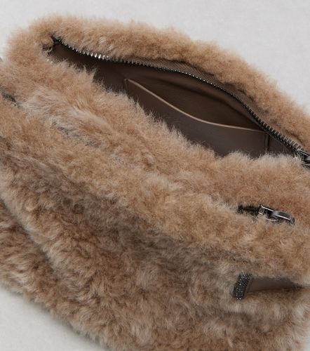 Small shearling clutch - Brunello Cucinelli - Modalova
