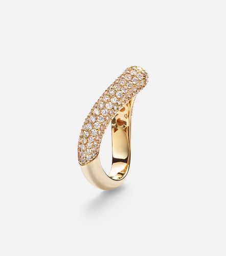 Ring Drop Link Medium aus 18kt Gelbgold mit Diamanten - Engelbert - Modalova
