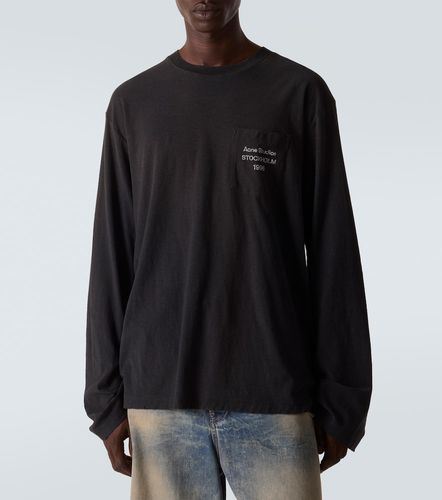 Camiseta en mezcla de algodón con efecto desgastado - Acne Studios - Modalova