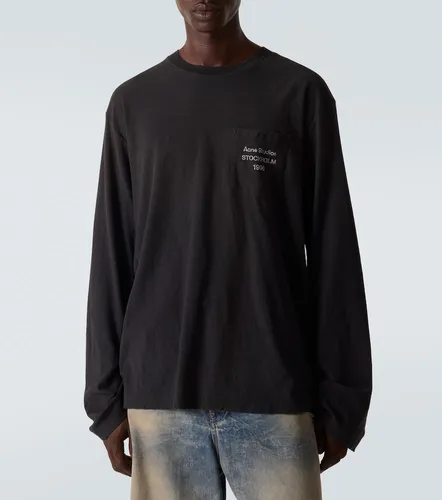 Distressed cotton-blend T-shirt - Acne Studios - Modalova