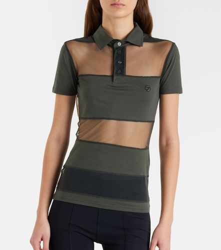 Crop top en mezcla de algodón con paneles - Coperni - Modalova