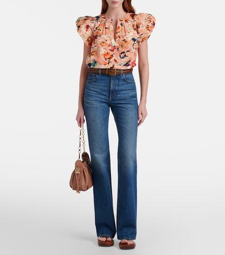 Ulla Johnson Top de algodón floral - Ulla Johnson - Modalova