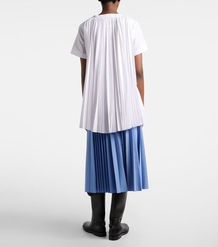 Sacai Abito corto in popeline - Sacai - Modalova
