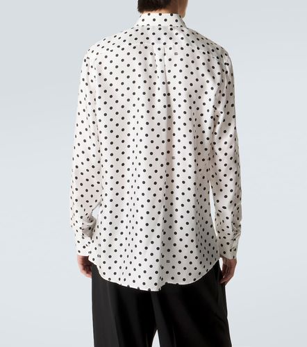 Camicia in seta a pois - Dolce&Gabbana - Modalova