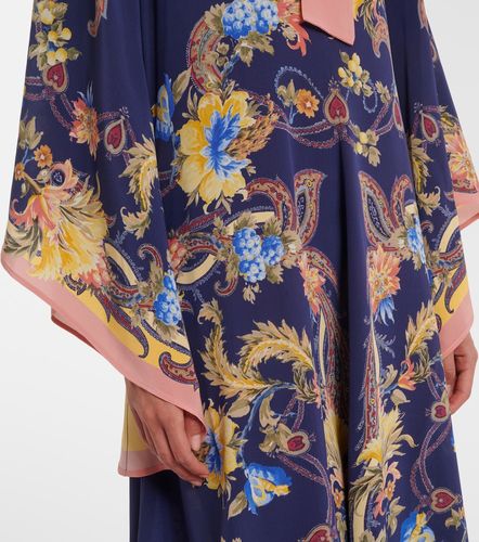 Vestido largo de seda con paisley con lazada - Etro - Modalova