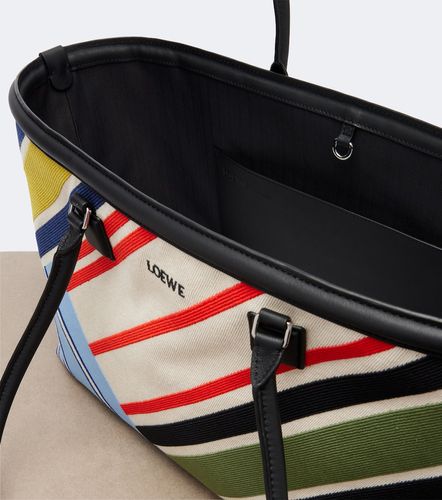 Borsa Verano Large in canvas a righe - Loewe - Modalova