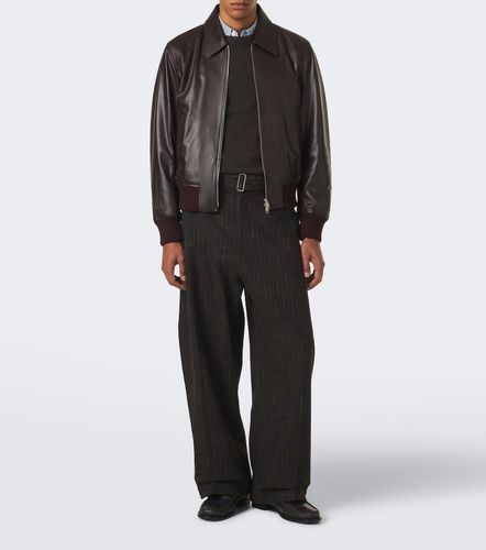 Ami Paris Leather blouson jacket - Ami Paris - Modalova