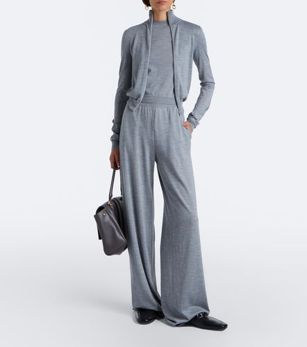 Pullover in lana e seta con zip - Gucci - Modalova