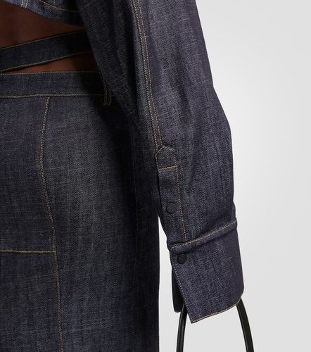 Gudari cropped denim blazer - The Mannei - Modalova