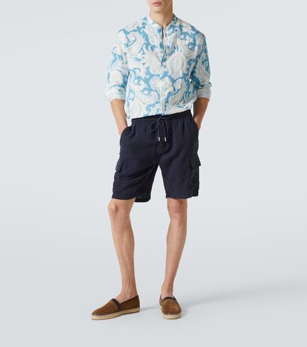 Camicia in lino con stampa floreale - Etro - Modalova