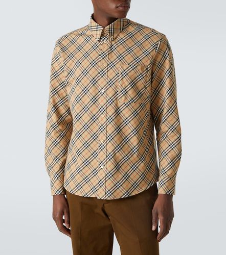 Camicia in popeline Check - Burberry - Modalova