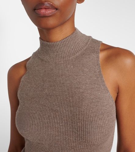 Ribbed-knit turtleneck top - Brunello Cucinelli - Modalova