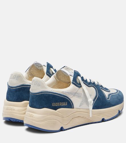 Sneakers Running Sole mit Veloursleder - Golden Goose - Modalova