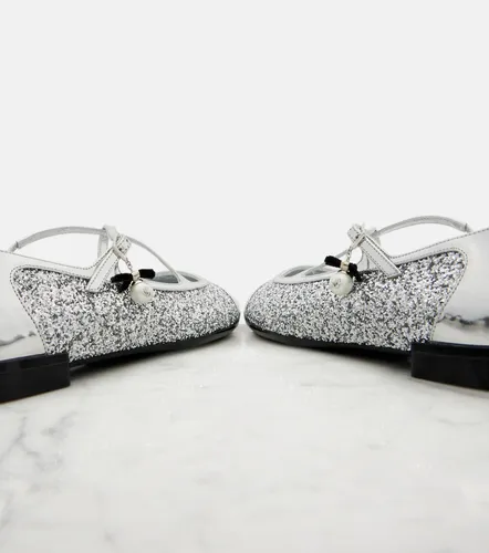 Eleri glitter leather ballet flats - Jimmy Choo - Modalova